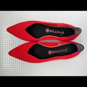 Rothy’s Pointed Toe Flats (Retired color: Flame) - Women’s 11